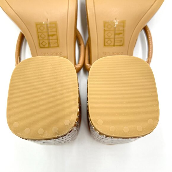 Dolce Vita Womens Size 8.5 Brown Croc Gator Heel Minimalist Sandals Heels - Picture 12 of 14